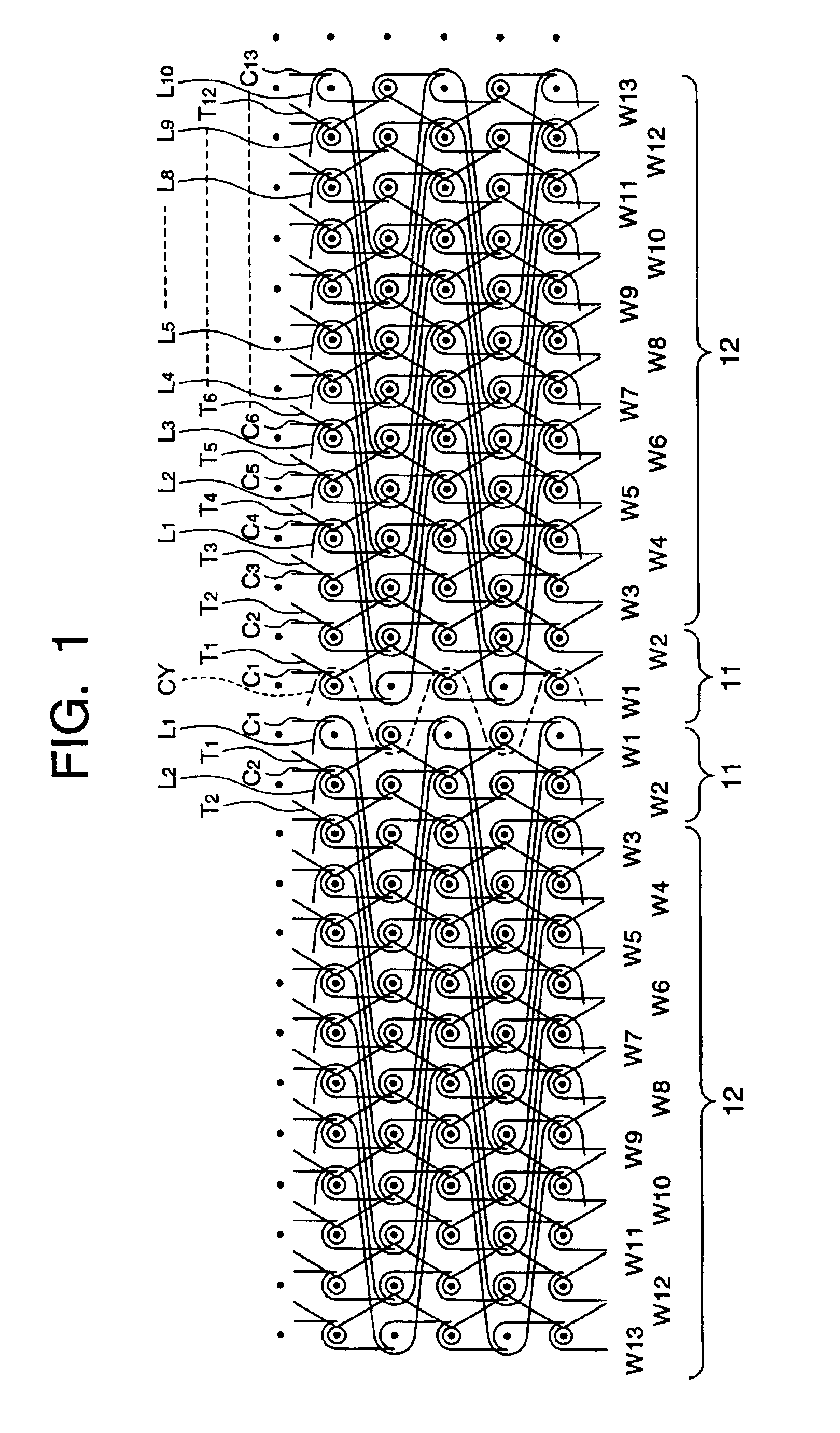 Warp knitted tape for slide fastener