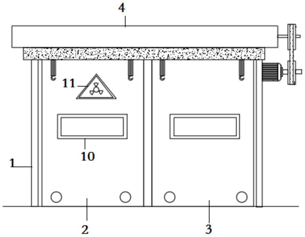 X-ray-prevention protection door