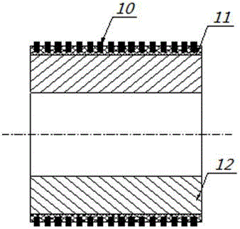 Manufacturing method of rolling roller inlaid with hard alloy nails