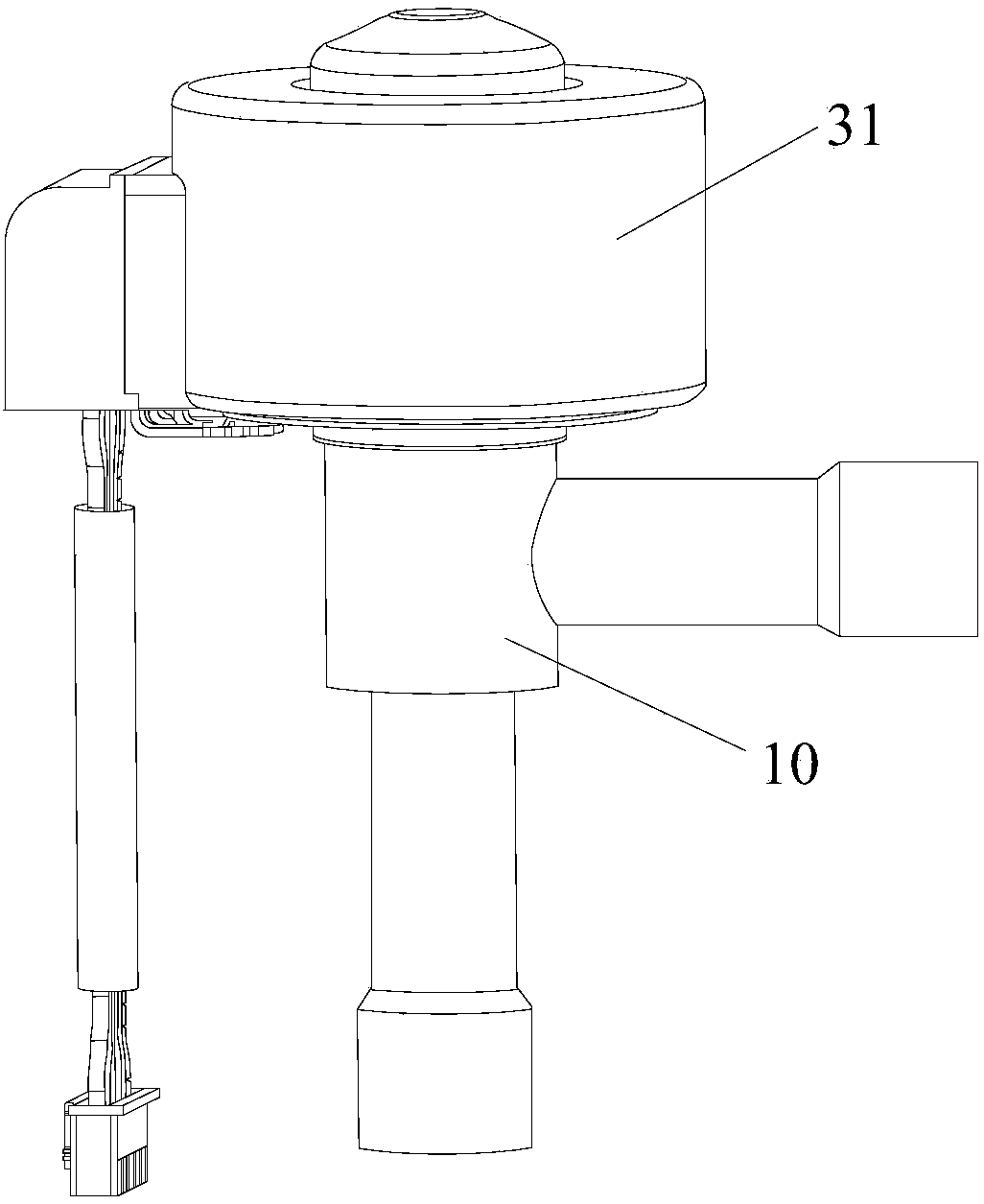 Electronic expansion valve and refrigeration system provided with same