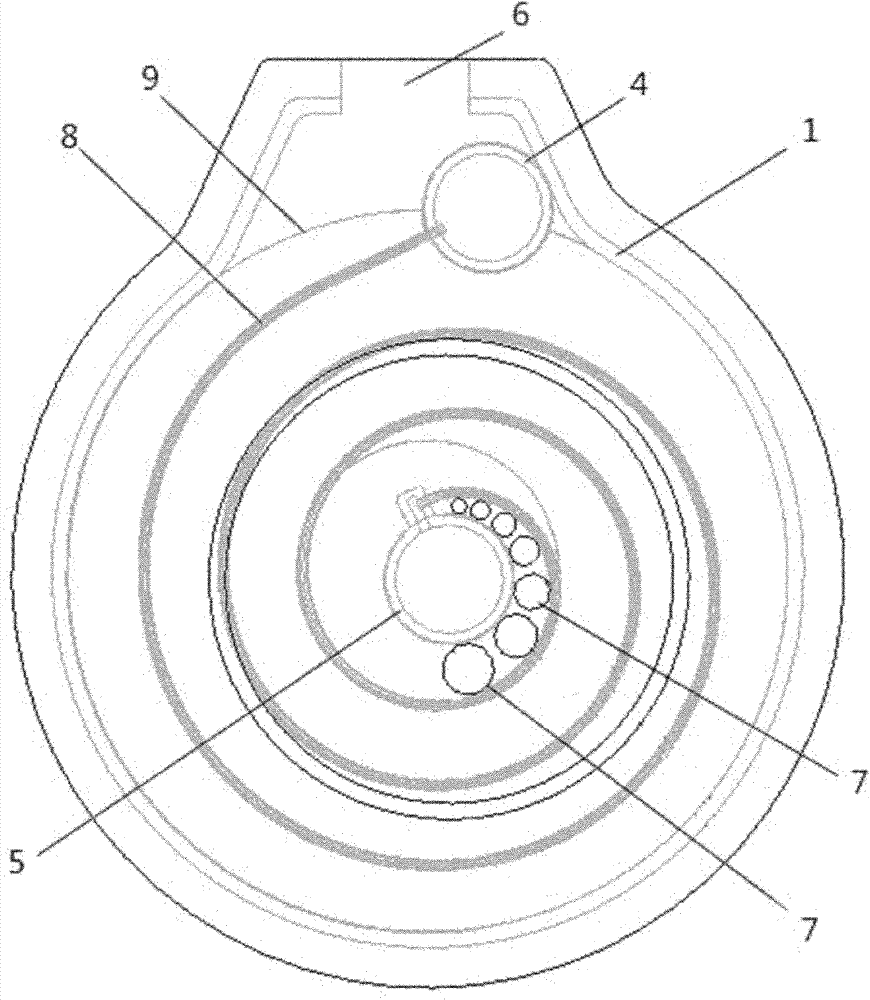 Vortex parallel flow countercurrent evaporator for automotive air conditioner