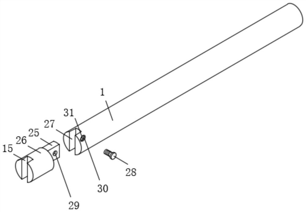 A sterilized nasopharyngoscope with functions of preventing loss and breaking