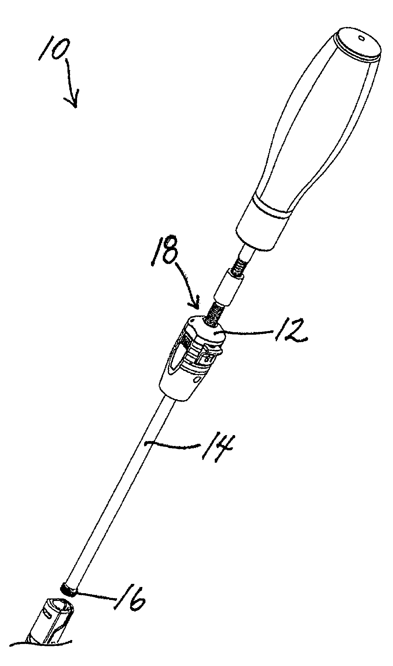 In-line rod reduction device and methods