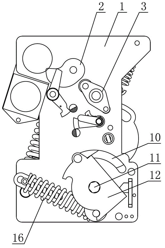 A three-position mechanism with reclosing and grounding closing functions and an operation method thereof