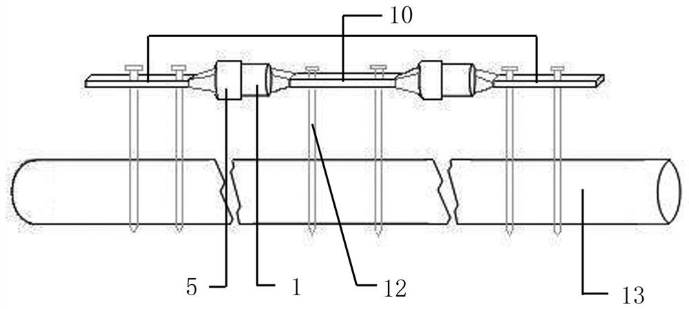 A fracture external fixator with adjustable axial pressure between bone fragments