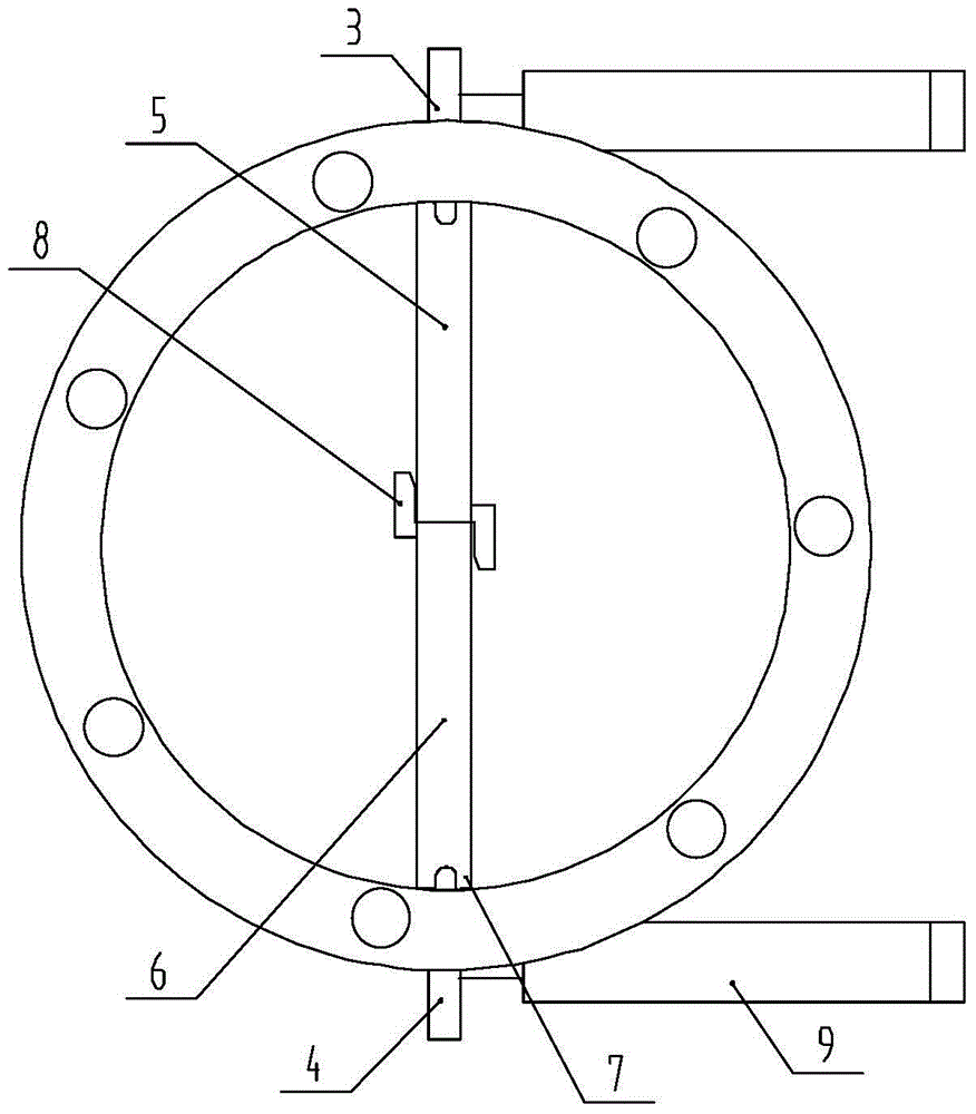 Electric control anti-blocking butterfly valve