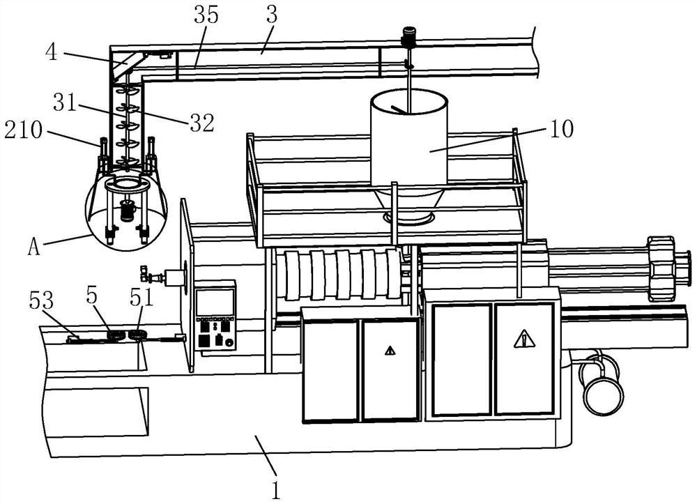 Connector injection molding production system