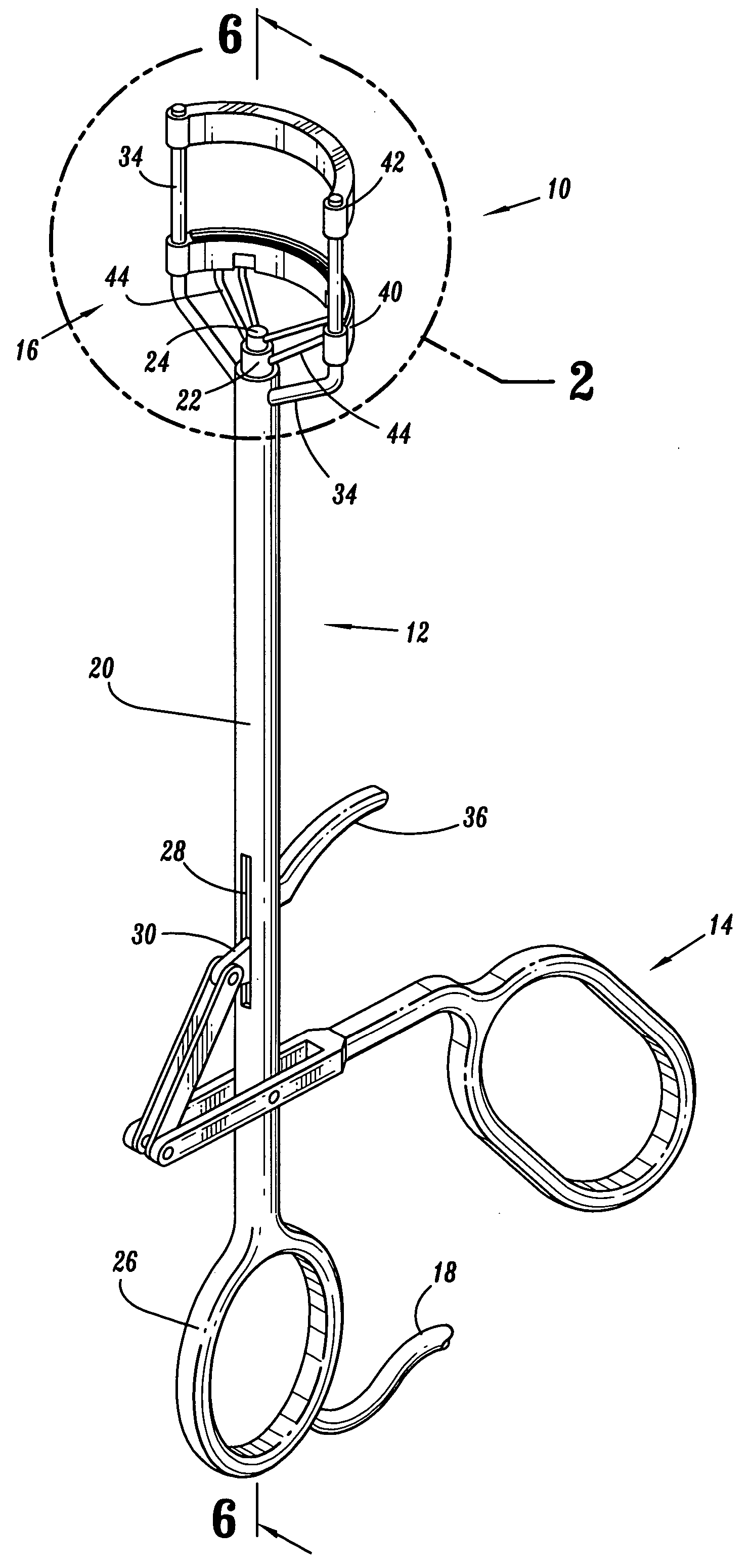 Energy based partial circumferential hemorrhoid repair device