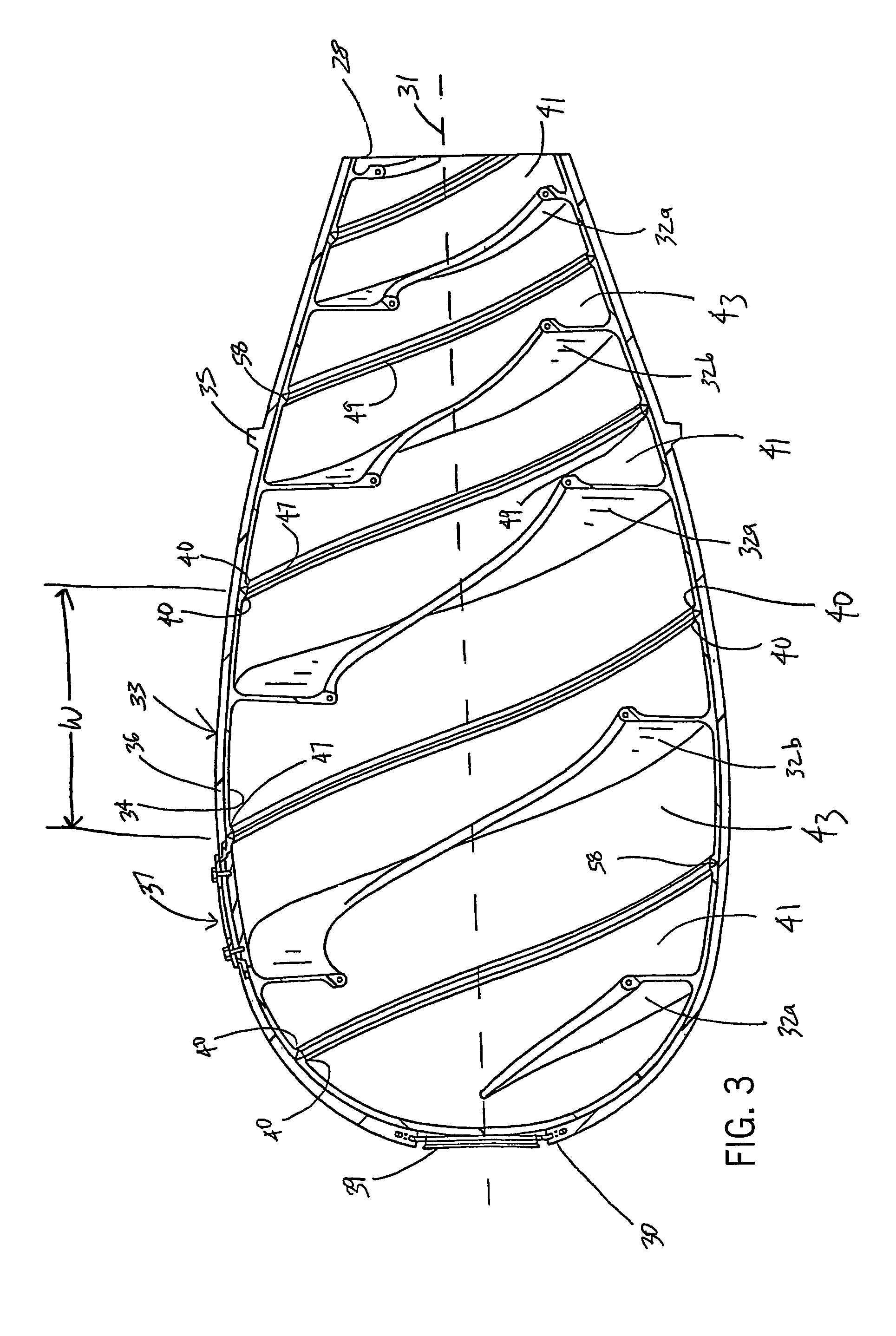 Mixing drum blade support