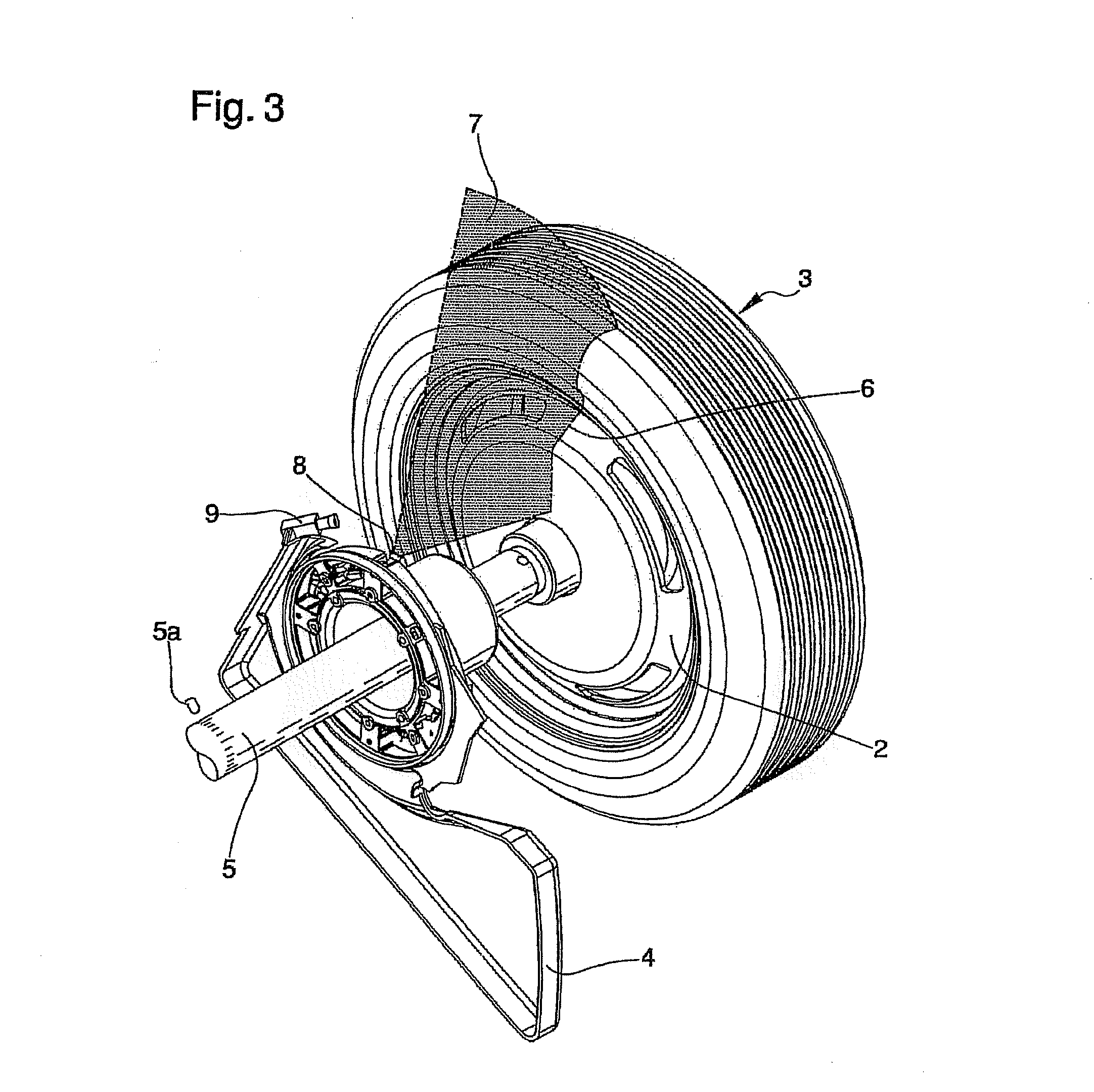 Method for detecting the shape and/or dimensions of a wheel on vehicle repair workshop machines or the like