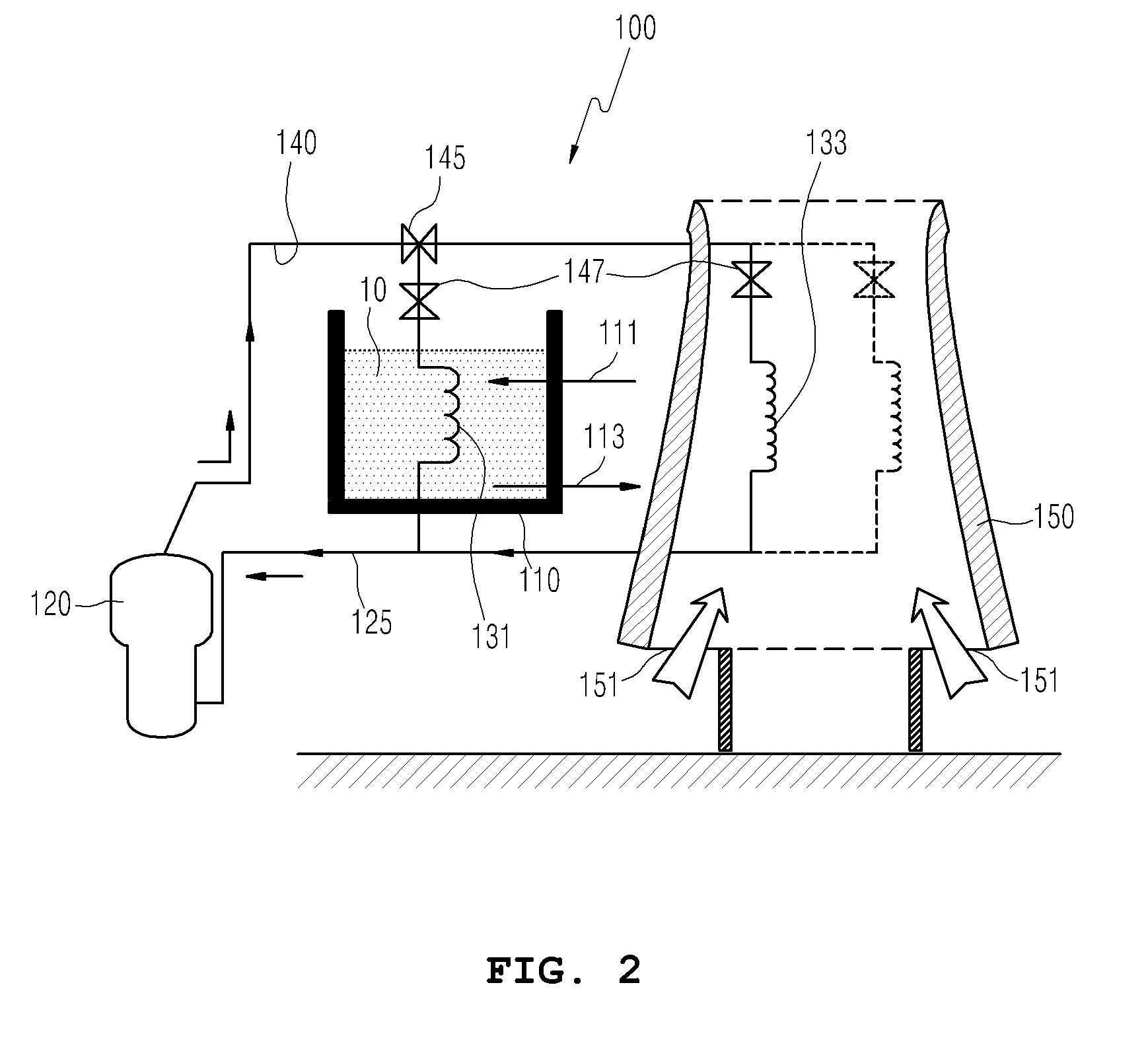 Passive cooling system of nuclear power plant