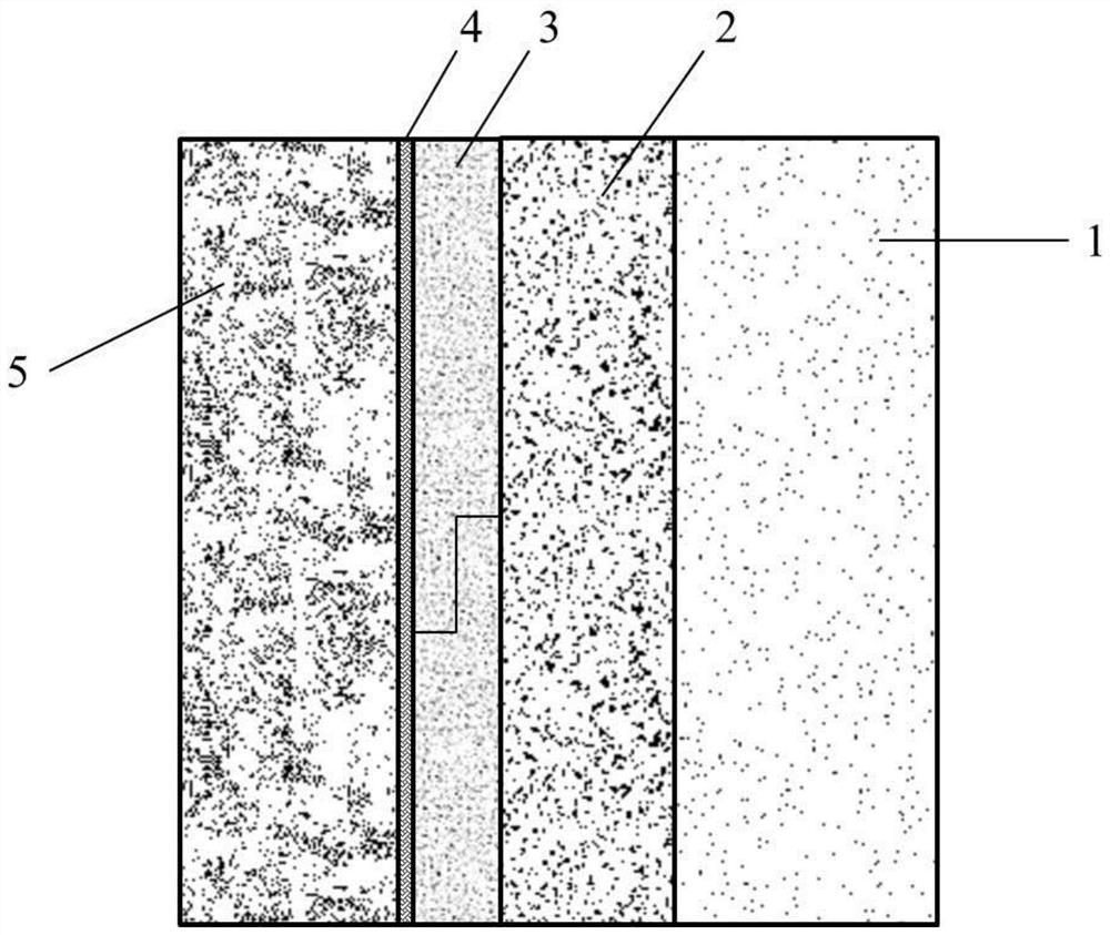 Self-waterproof structure for concrete side wall of non-fat-groove underground engineering and construction method