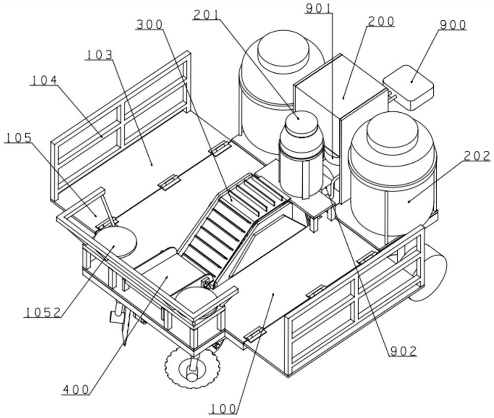 Sugarcane integrated planting machine with data collection function