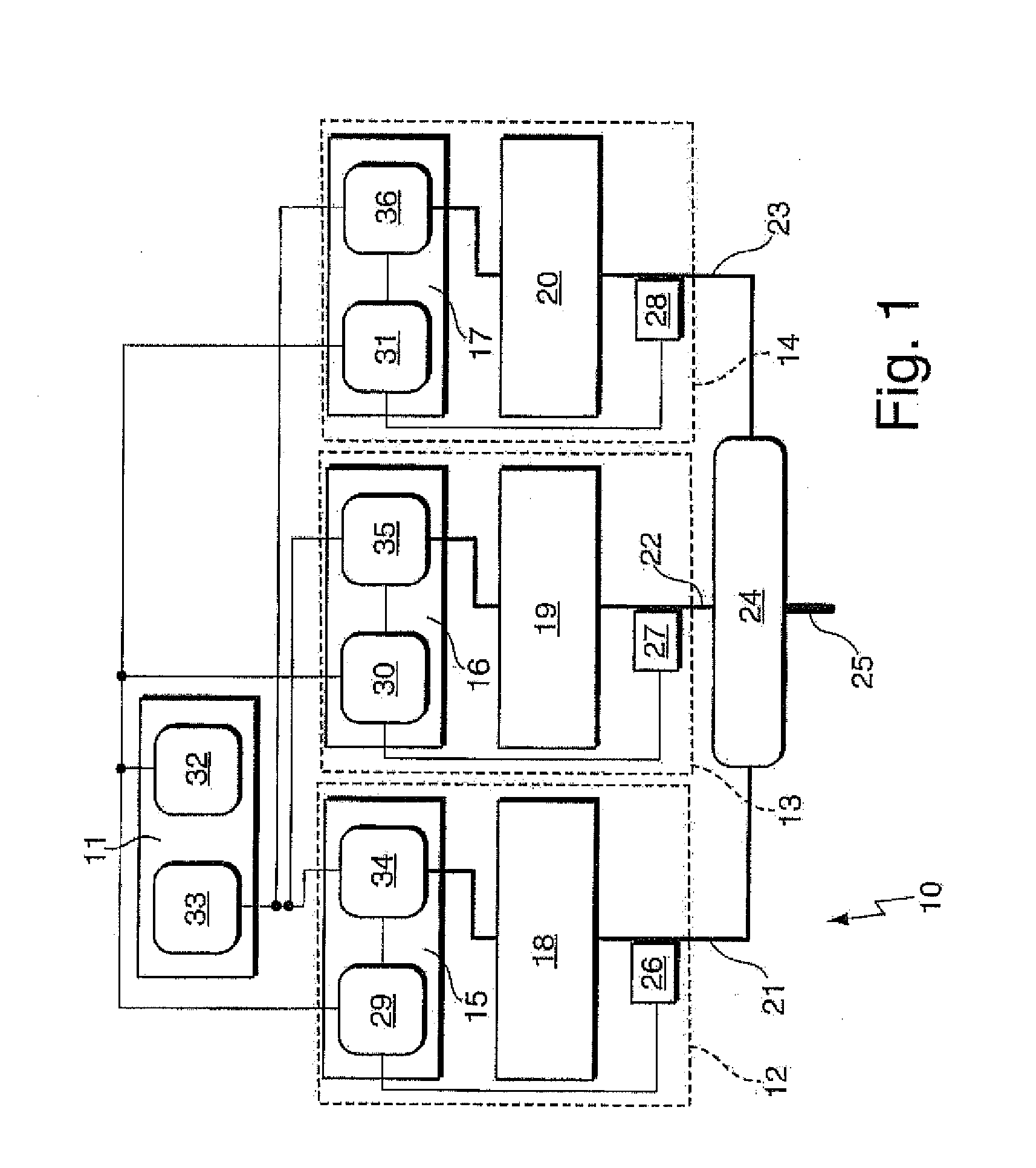 Phase balancing of high-frequency power generation units