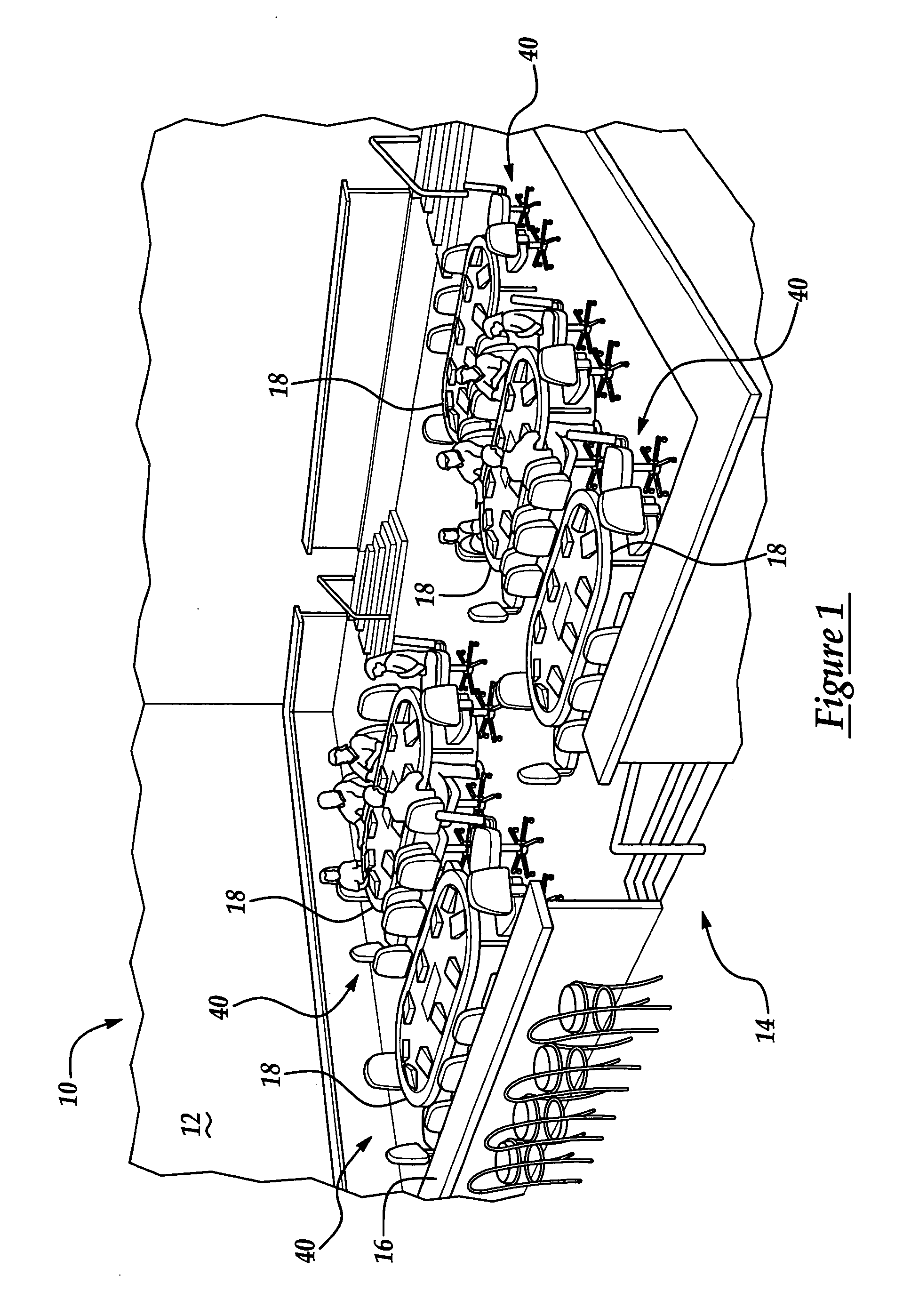 Electronic player interaction area with player customer interaction features