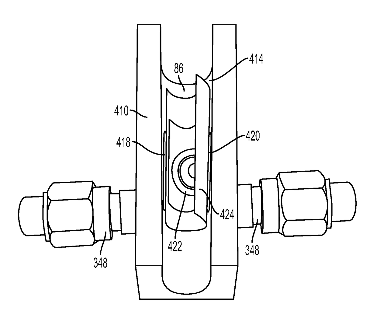 System, method, and apparatus for bubble detection in a fluid line using a split-ring resonator