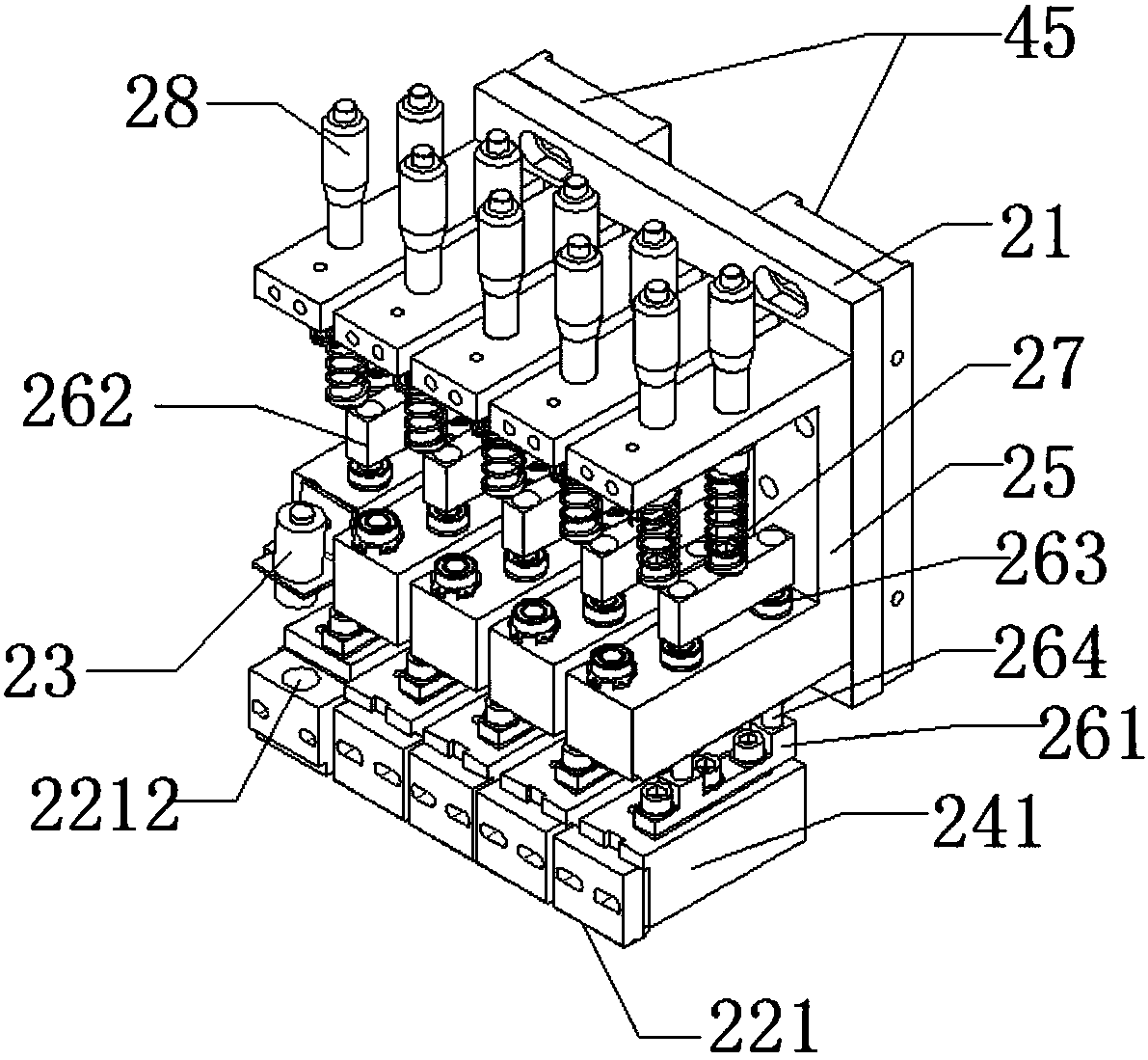 Improved bus bar welding machine head