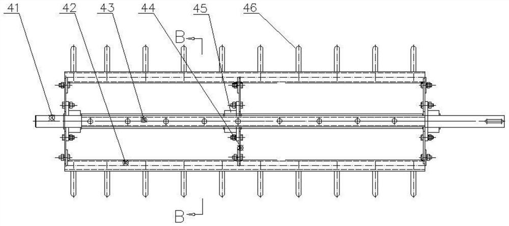 Peeling type corn combine harvester and subtending leaf and seed separating and collecting device thereof