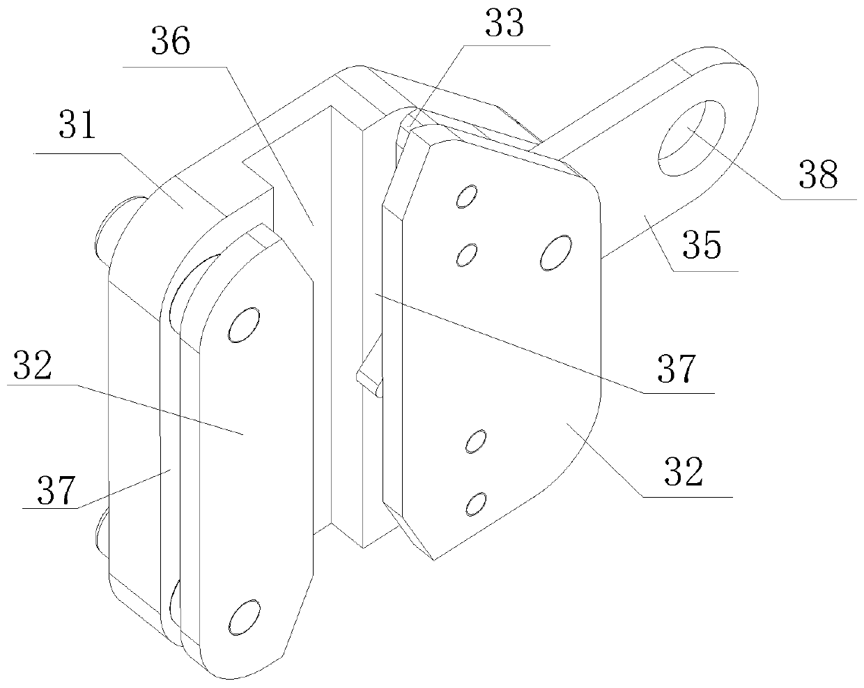 Efficient track brake anti-drop device