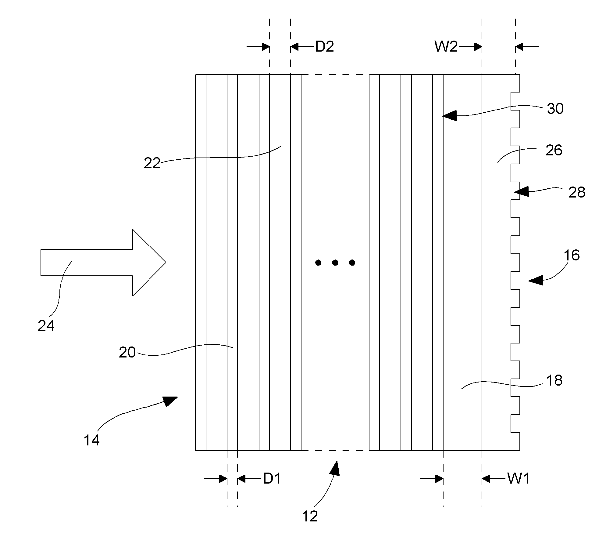 Mirror structure and laser device comprising such a mirror structure