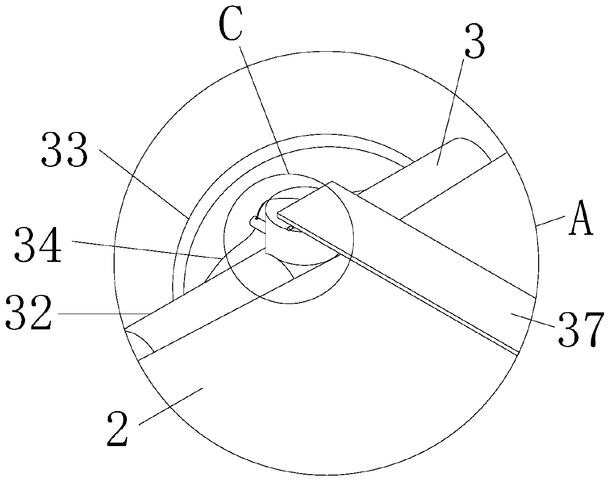 Paper waste collecting device