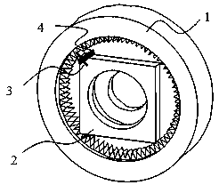 Design method for novel printing table paper anti-loose device