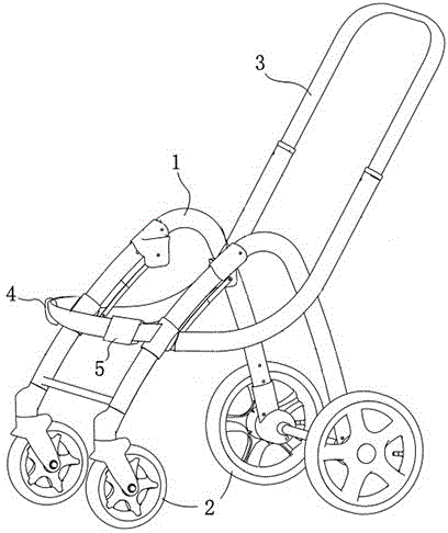 Novel multifunctional environment-friendly baby pushchair