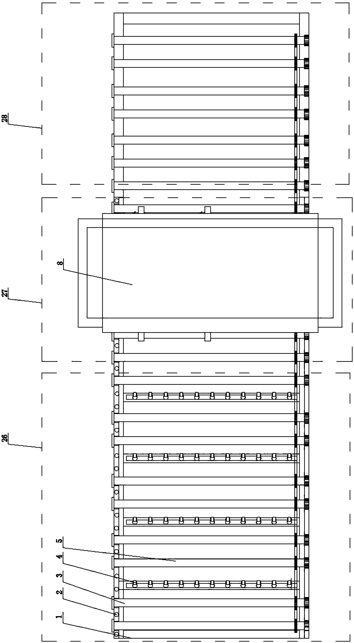 Fully-automatic glass edge polishing device for tempered glass production line