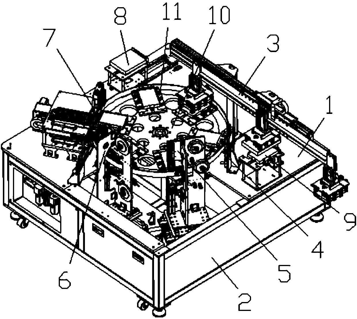 Lithium battery with protection apparatus and assembling machine of lithium battery