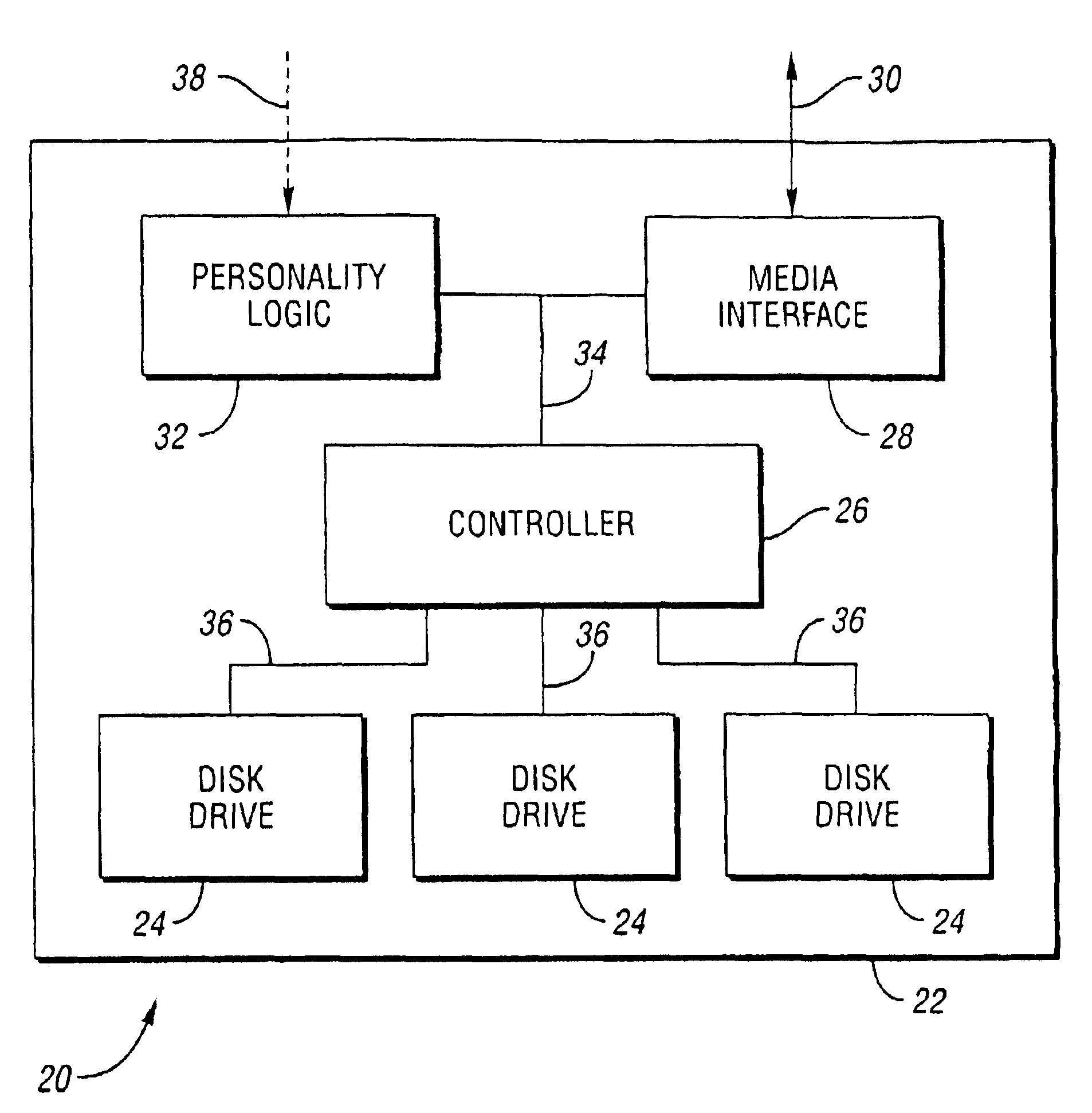 Multi-element storage array