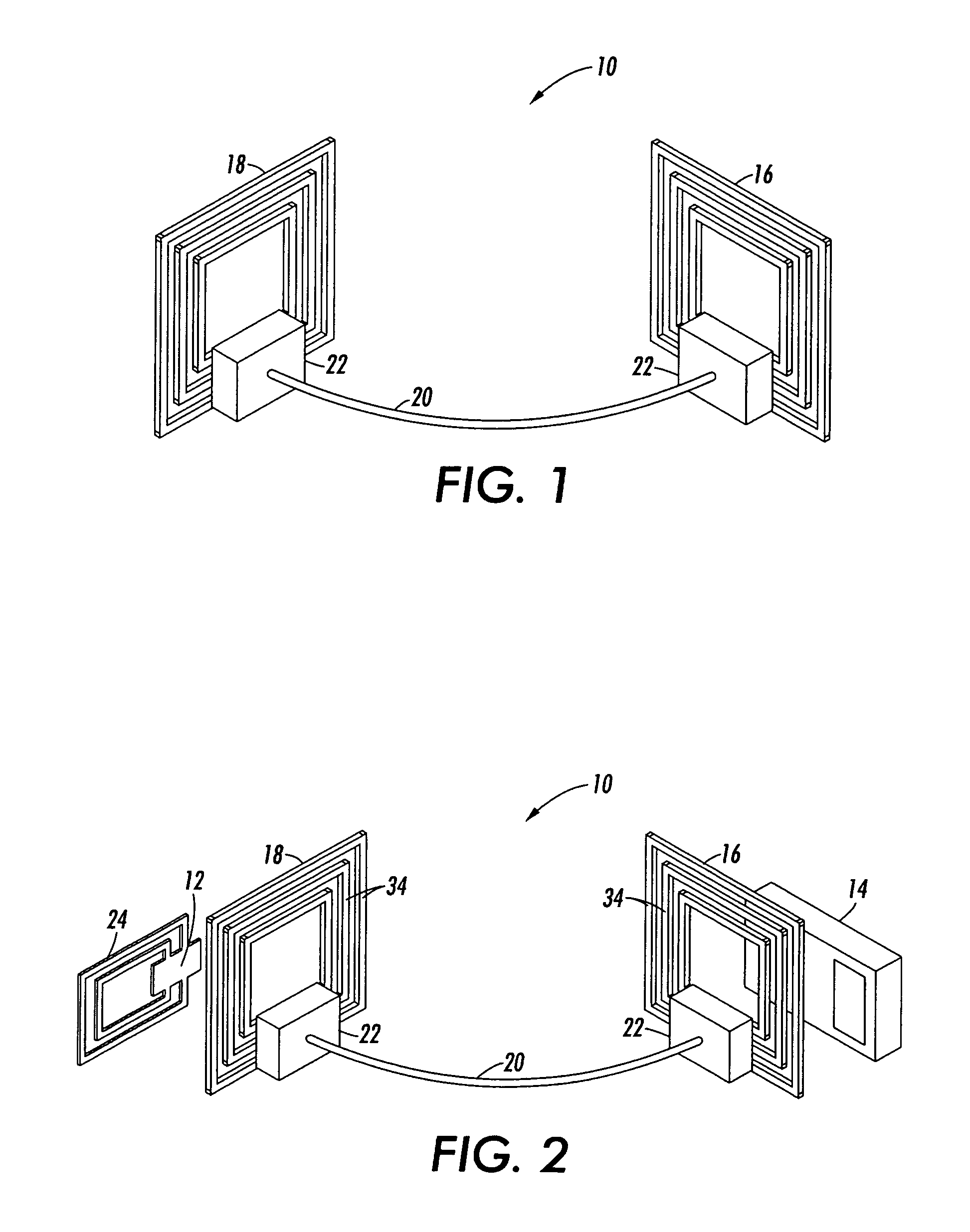 Module with RFID tag and associated bridge antenna