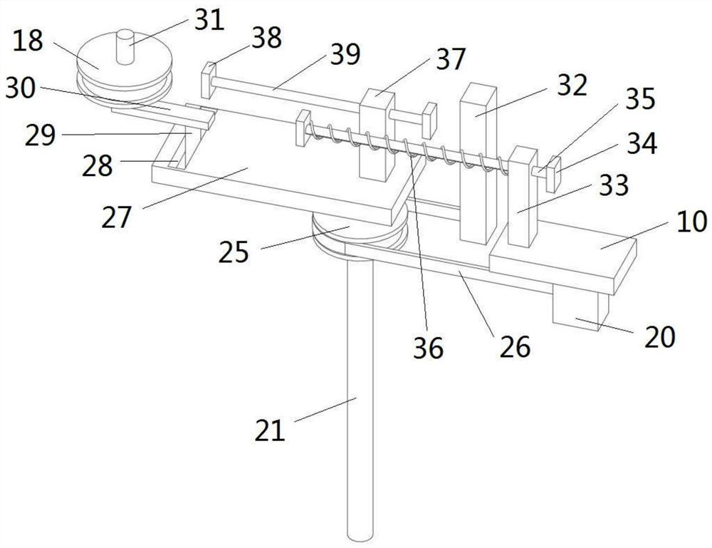 A chemical raw material grinding device with mixing function