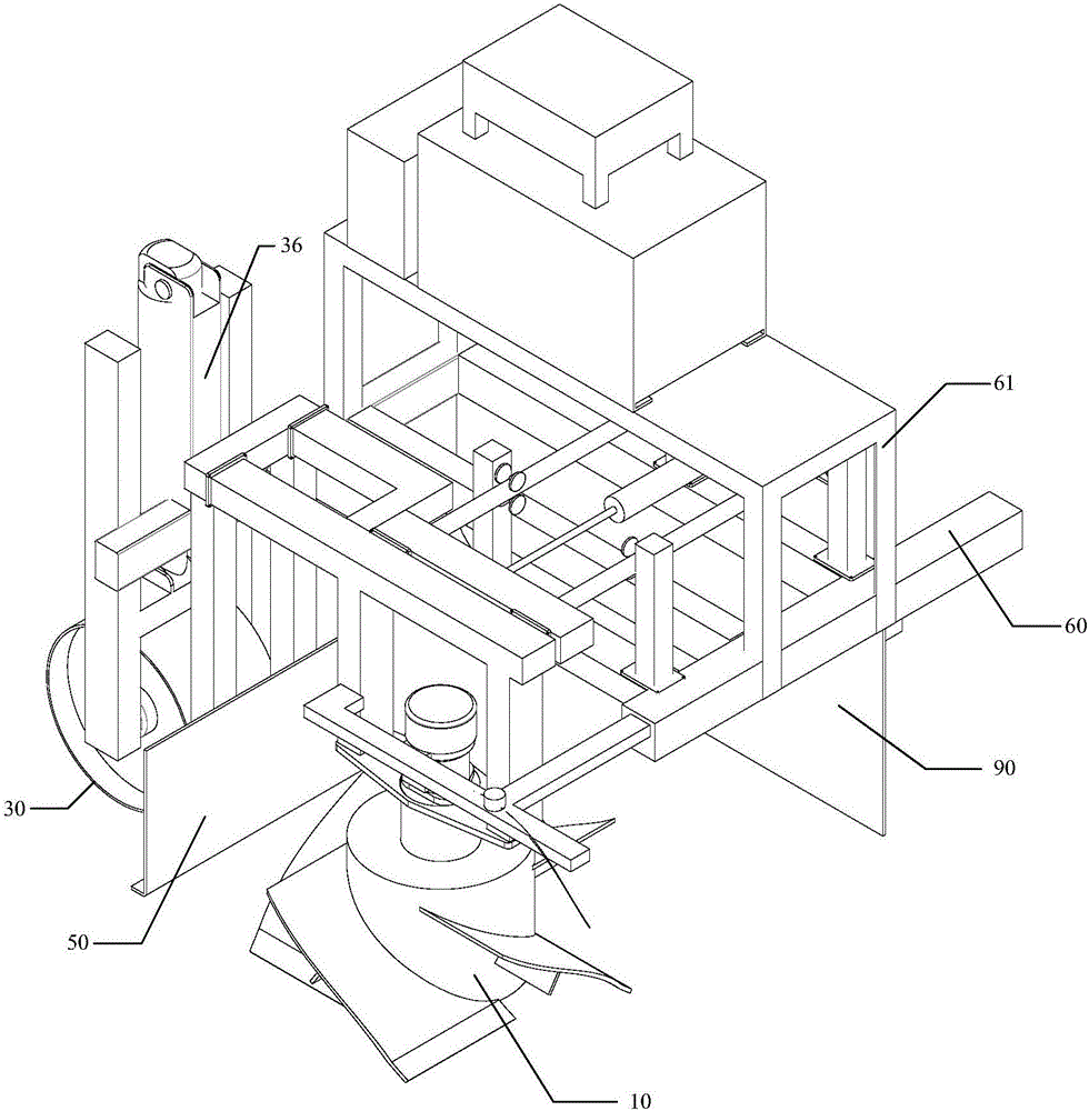 Grape vine-unburying automatic soil-removing machine