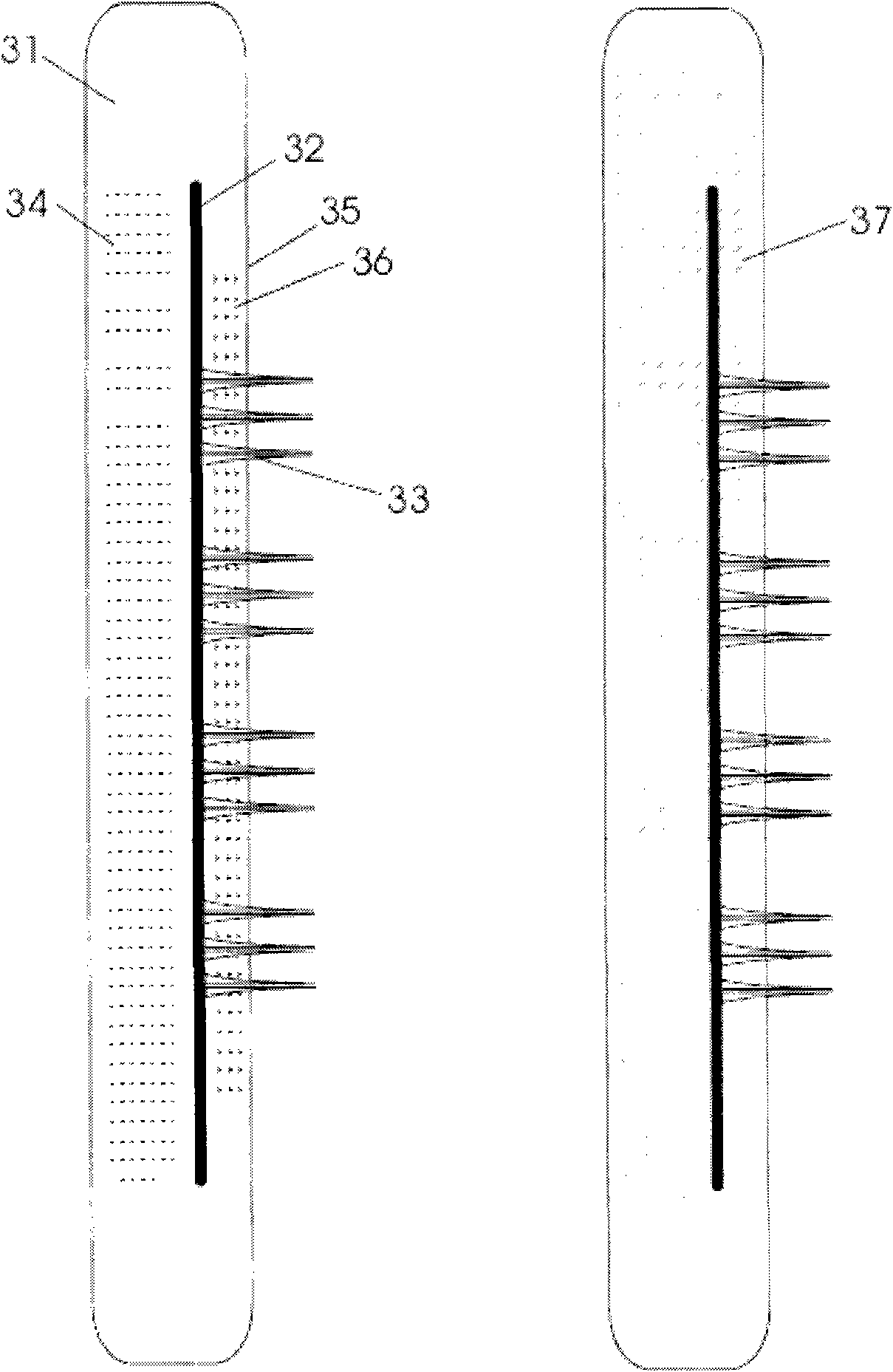 Blood sample collecting device and kit