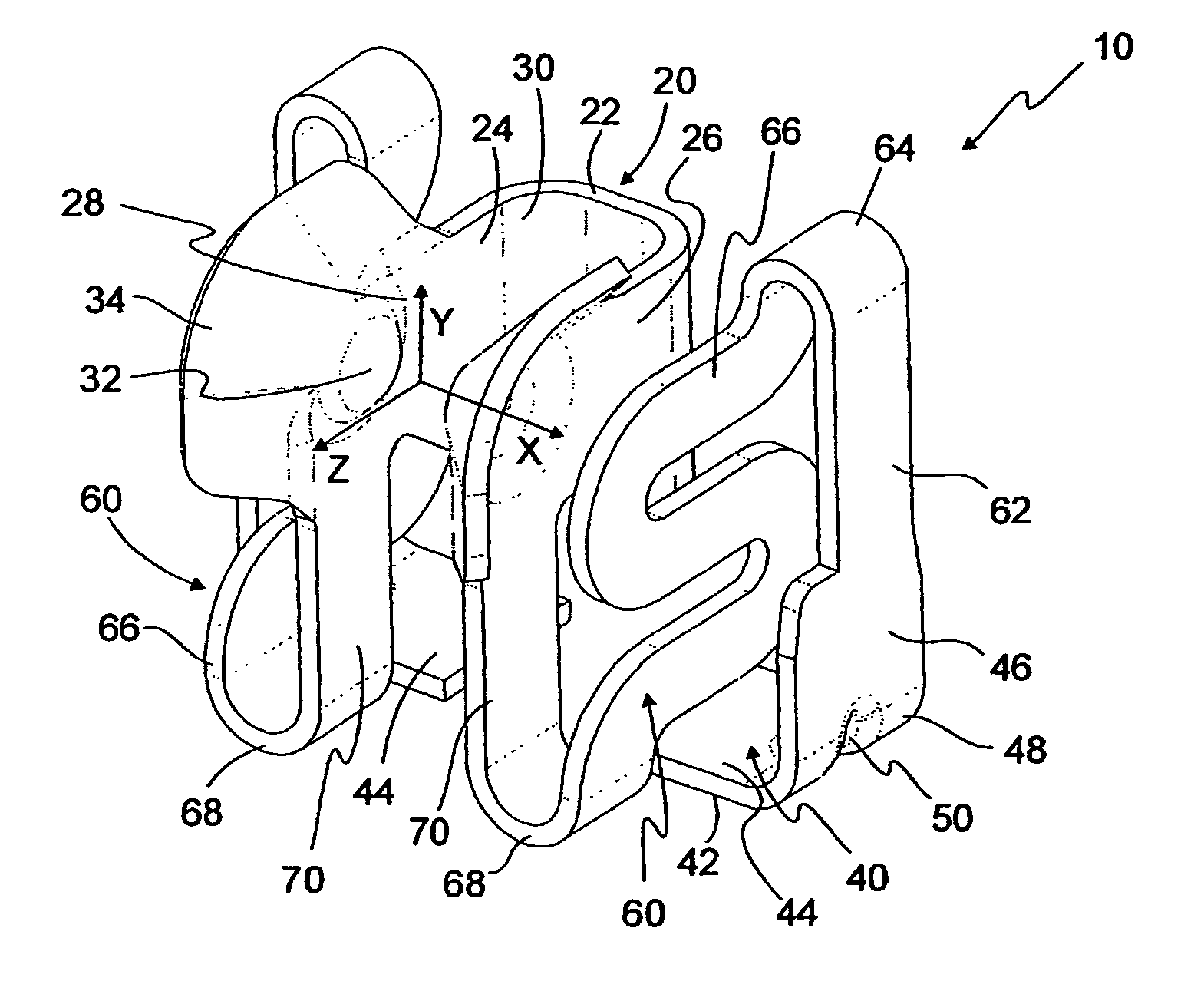 Connector for electronic components