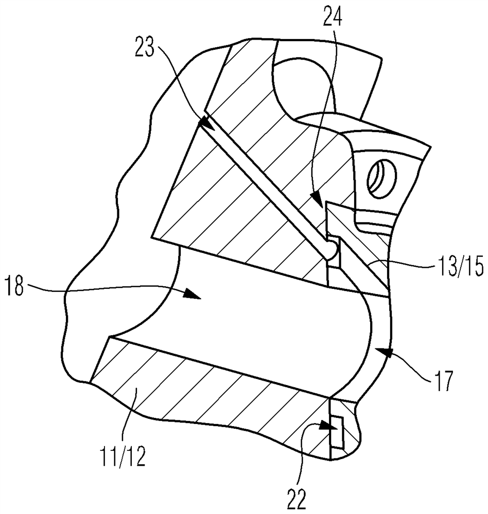 Connection adapter for turbomachine and turbomachine