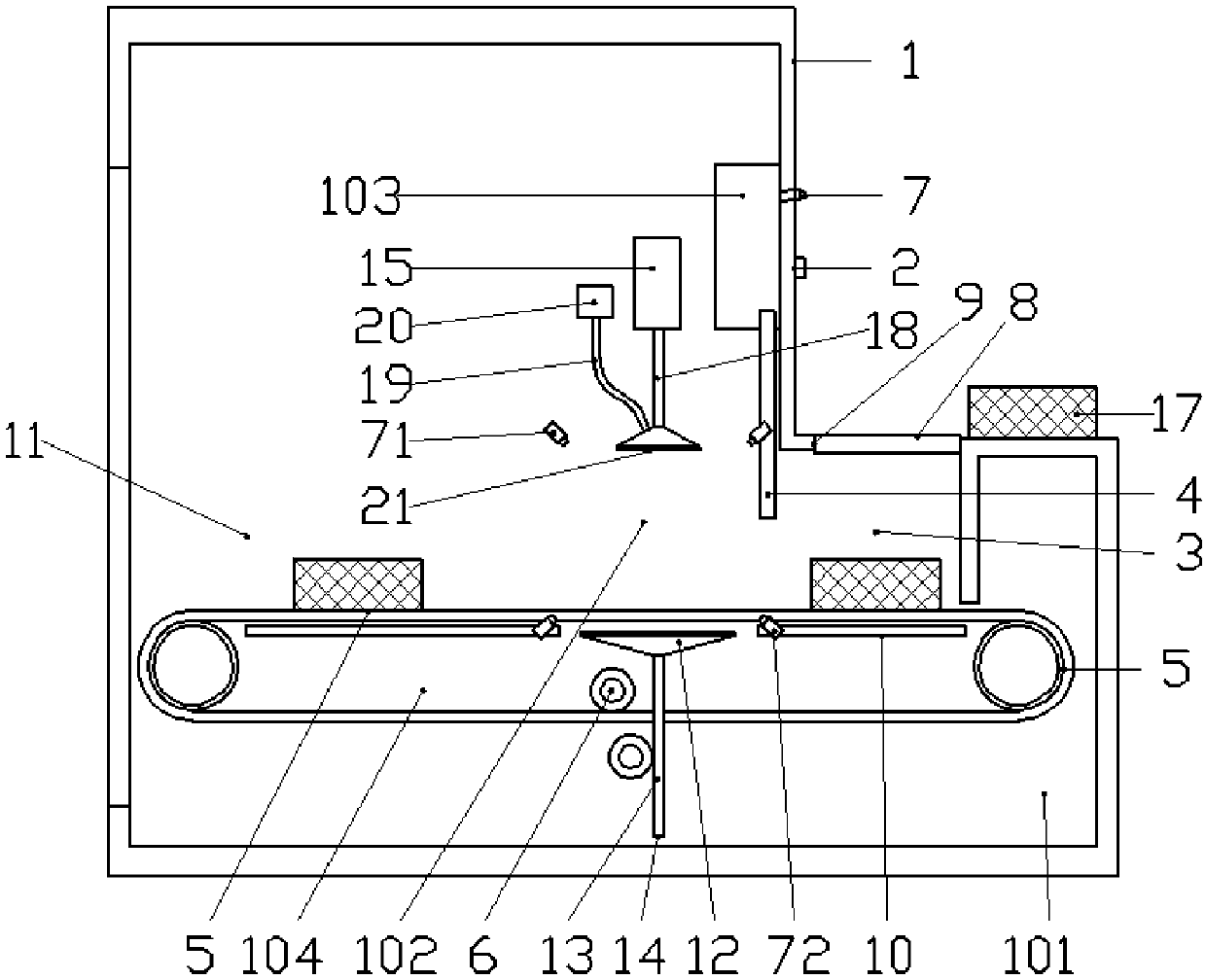 Counter-style unmanned store return device