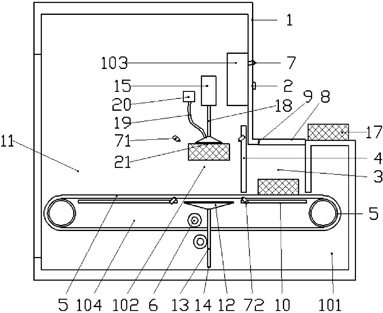 Counter-style unmanned store return device