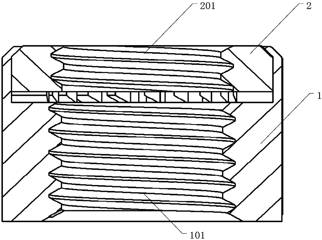 Combined-type loose-proof nut