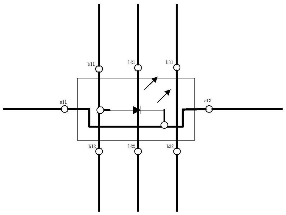 A LED array routing method and display system