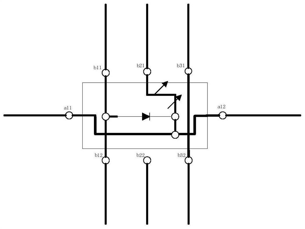 A LED array routing method and display system