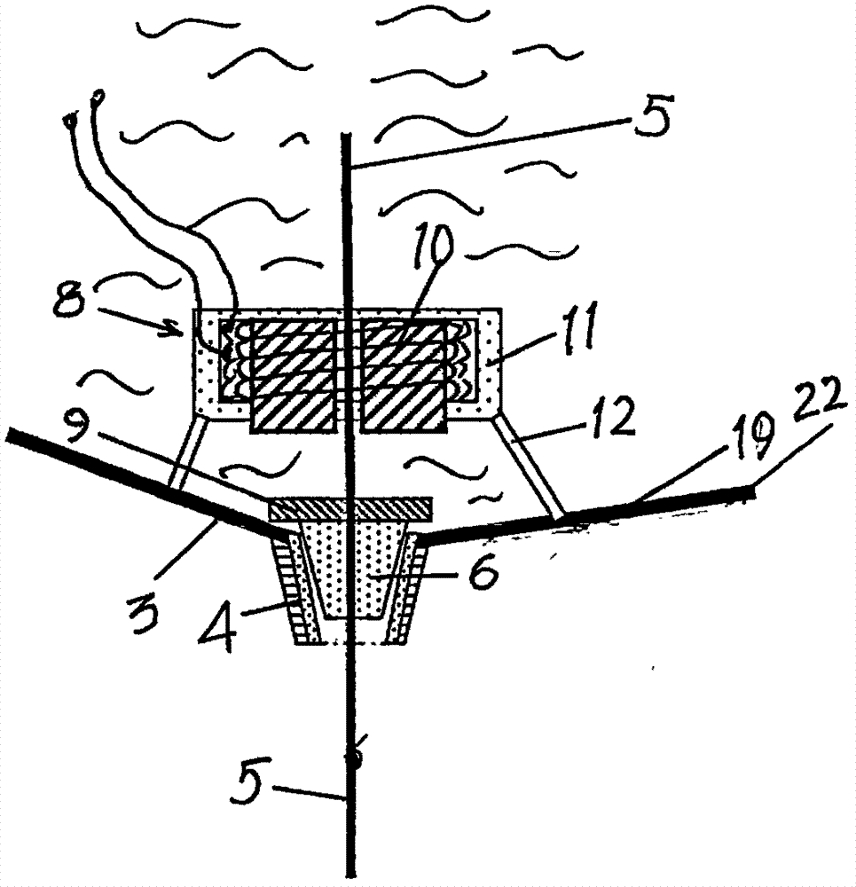 Circulating filtered water ornamental fish tank with automatic valve capable of controlling tank bottom blow-down pipe