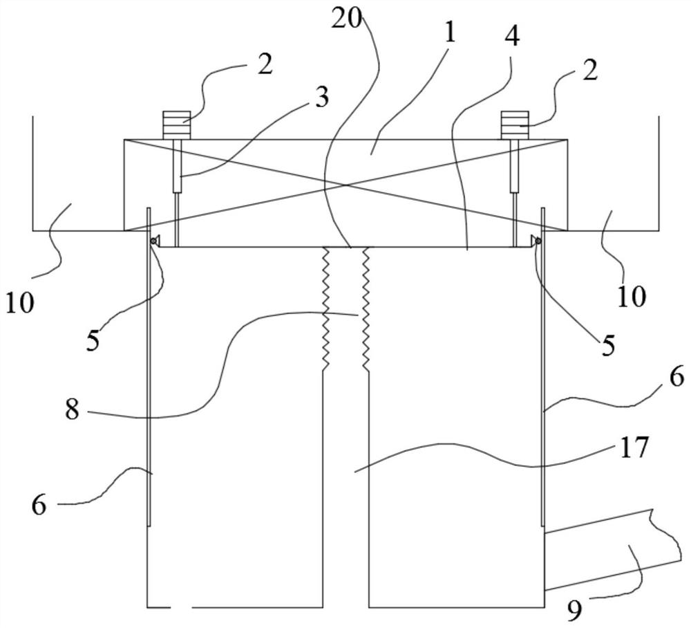 A pumped storage model test downstream tank capable of simulating wave water level fluctuations