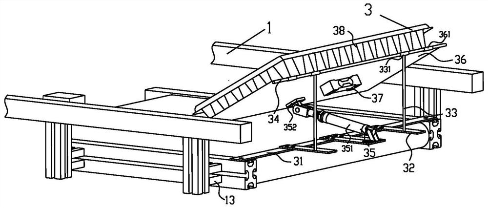 An automatic tray recovery device for a fully automatic transplanting machine