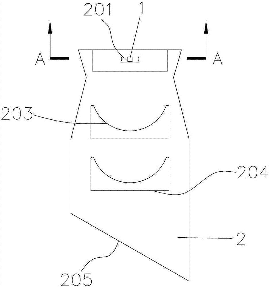 Novel LED lamp light-guiding structure