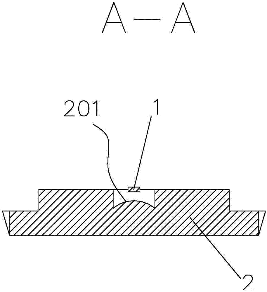 Novel LED lamp light-guiding structure