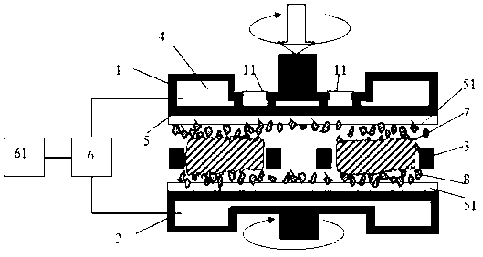 Polishing method based on dielectrophoresis effect and dedicated equipment thereof