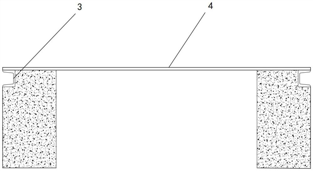 Construction method for changing prefabricated T beam into multi-span prefabricated box beam pedestal