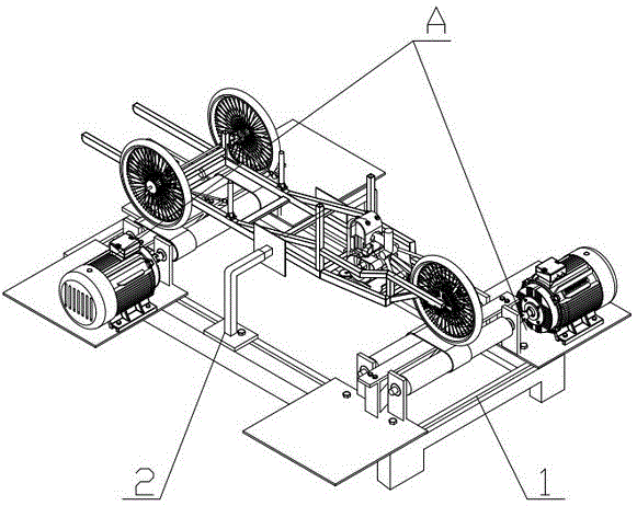 Energy-saving competitive racing car sliding internal resistance measuring device and measuring method