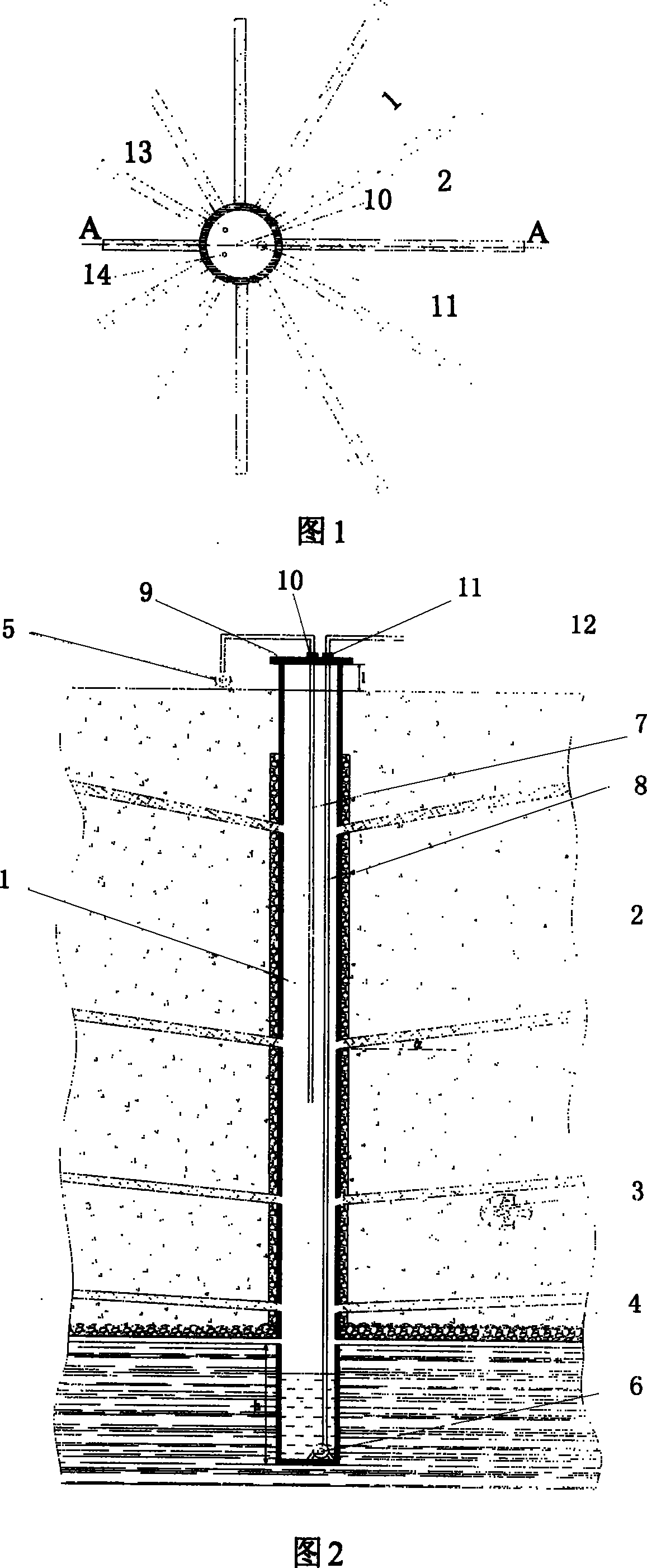 Biogas and leachate integrated pumping and drainage system for garbage landfill